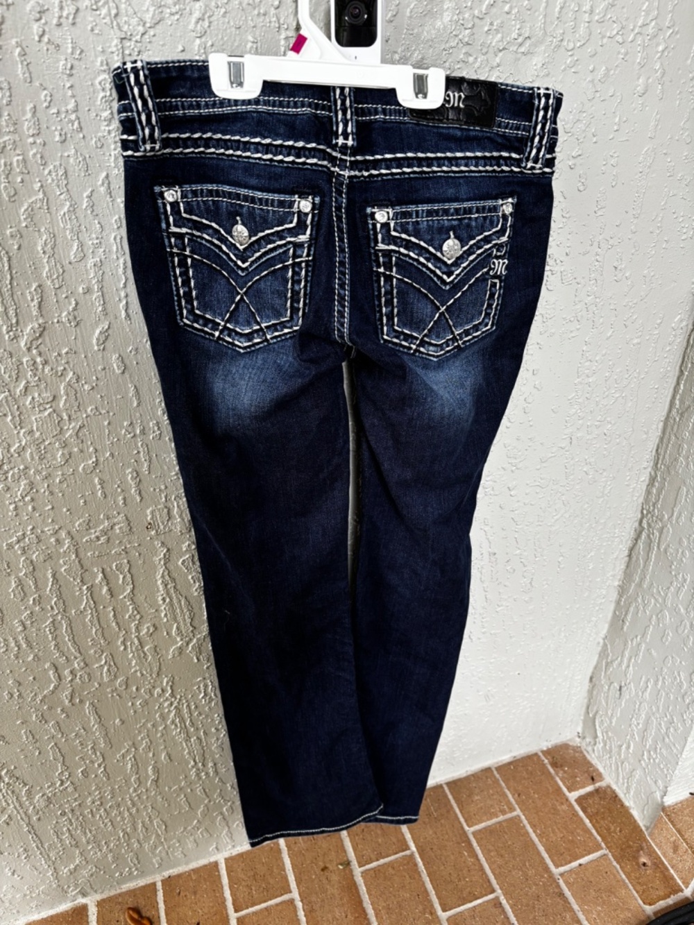 Miss me, Chloe boot cut jeans dark blue wash size 29 - Picture 2 of 4